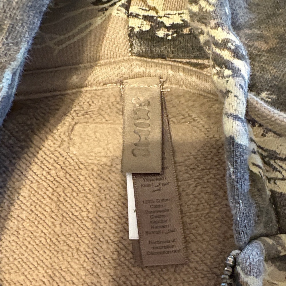 SKIMS/Post Malone Collab Camo Pattern Hooded Zip-Up Sweatshirt - Picture 3 of 5